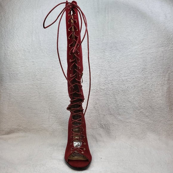 CAPE ROBBIN LACE UP BOOTS Size 6 - Picture 8 of 10